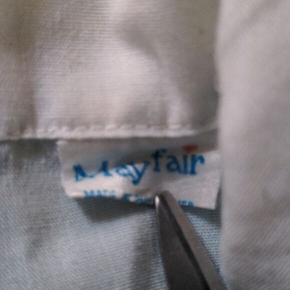 Mayfair blue vintage matching 2 piece outfit with embroidered clown - Picture 2 of 9